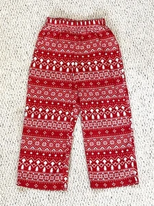 Kids' Fair Isle Fleece Pajama Pants Red Size 4 Wondershop Xmas Holiday - Picture 1 of 3
