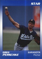 1990 Sarasota White Sox Star #19 Greg Perschke