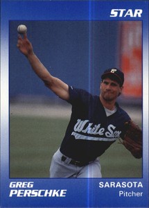 1990 Sarasota White Sox Star #19 Greg Perschke