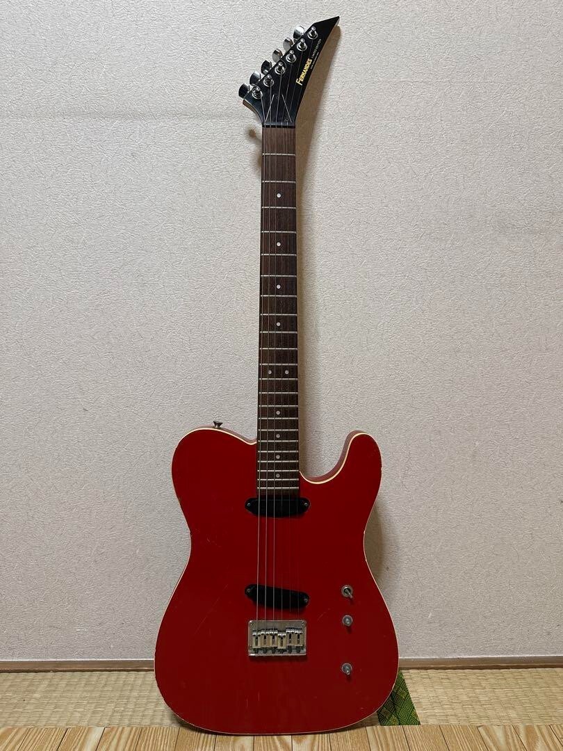 FERNANDES Limited Edition Electric Guitar Red Used From