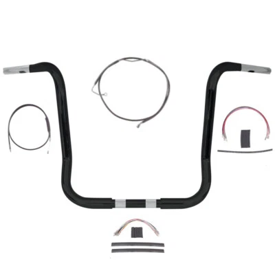 Kit de barra Ape 2008-2013 Harley Electra Street Glide 1 1/4" Black Wild 1 14" con ABS Foto 1 de 2