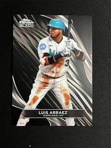 2024 Topps CHROME BLACK LUIS ARRAEZ MIAMI MARLINS #30 - Picture 1 of 2