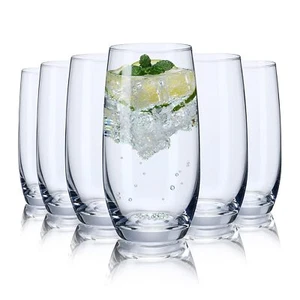 CUKBLESS Drinking Glasses Set of 6 Crystal Highball Water Glasses Glass Cups ... - Picture 1 of 6