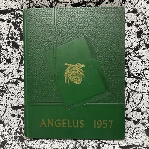 High School Yearbook Turner Center Maine ME Leavitt Institute Angelus 1957 HC - Picture 1 of 11