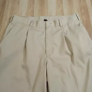 Nike Golf Fit Dry Pants Mens 34x32 Lightweight Polyester Beige - Picture 1 of 16