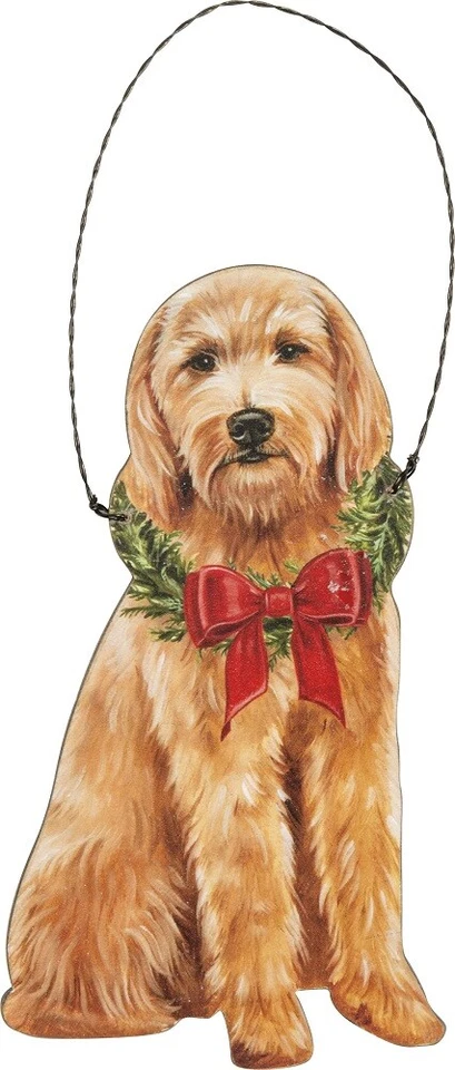 Adorno de arco navideño de madera Doodle Foto 1 de 1