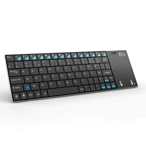Mini Wireless Keyboard With Touchpad Rechargeable Portable For Laptop Tablet PC - Picture 1 of 24