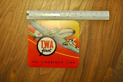 Etiquetas de bagagem TWA Lindbergh Line - Imagem 1 de 4