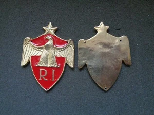SCUDETTO DA BRACCIO DELLA POLIZIA MODELLO 1947 REPUBBLICA ITALIANA R.I. - Foto 1 di 1