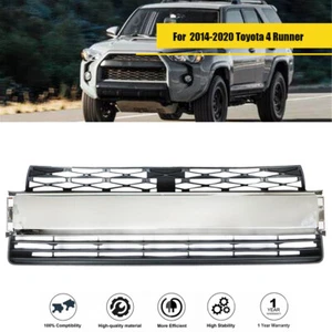 Black Chrome Front Bumper Lower Grille Fit For 2014-20 Toyota 4Runner Limited - Picture 1 of 10