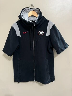 Nike Georgia UGA Football Team Issue PE On-Field Short Sleeve Hoodie Men Size L - Image 1 of 4