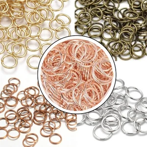 100 x Jump Rings Silver/Bronze/Copper/Rose Gold/Gold  Nickel Free Jumprings - Bild 1 von 27