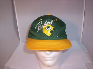Vintage Green Bay Packers Snapback Hat by AJD - Picture 1 of 11