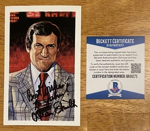 Postal de arte de Dean Smith autografiada de Ron Lewis de la Corte Suprema Beckett certificado BAS - Imagen 1 de 1