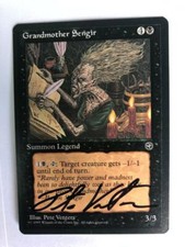 MTG ARTIST PROOF HOMELANDS GRANDMOTHER SENGIR SIGNED PETE VENTERS RARE CREATURE