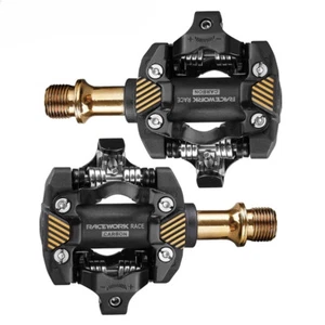 MTB Bicycle Automatic Clip Pedals Self-locking Bearings Cleats Footrest for Spd - Picture 1 of 25