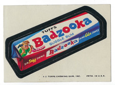 1974 Topps Wacky Packages 10th Series 10 BADZOOKA GUGGLE BUM nm-