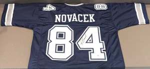 Jay Novacek Autographed Custom Pro Style Blue Jersey BAS Authenticated - Picture 1 of 3