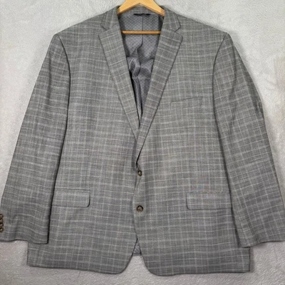 Ralph Lauren Gray Plaid Blazer Mens 56L Sport Coat Business Casual Jacket EUC - Image 1 of 4