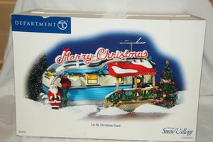 DEPARTMENT 56 LOT 56, CHRISTMAS COURT SNOW VILLAGE #55335 W/BOX VGC RARE RETIREDD - Bild 1 von 13