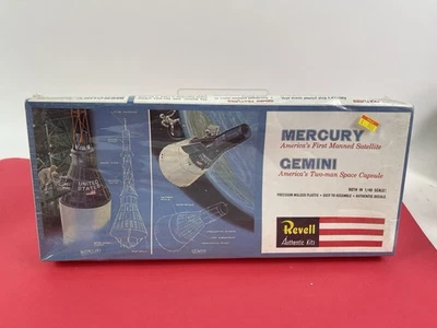 REVELL H-1834 1/48 'MERCURY & GEMINI SPACECRAFT' Model Kit Factory Sealed - Image 1 of 4