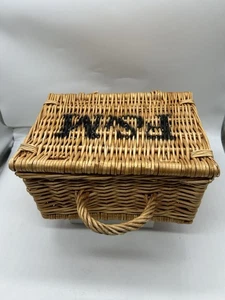 F&M Geschenkkorb klein Fortnum Mason Weidenkorb 28 cm x 21 cm x 15 cm - OHNE GURTE - Bild 1 von 14