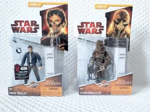 Star Wars Legacy Collection Saga SL15 Chewbacca SL16 Han Solo Action Figure - Picture 1 of 4