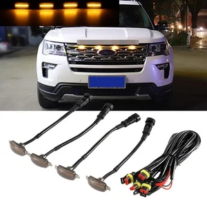 Juego de 5 piezas de luces LED delanteras blancas ahumadas para Toyota 4Runner 2014-up - Imagen 1 de 12