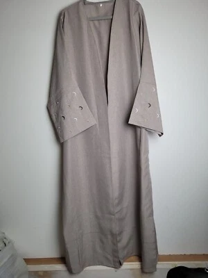 Damas Kimono Abaya Abierta Bordado Mangas Largo 60 XXL Foto 1 de 4