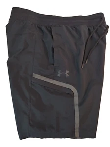 Under Armour Shorts XXL Black Cargo Tech Fitted Heat Pro Gear - Picture 1 of 10