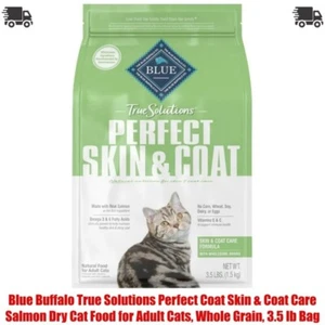 3.5 lb Bag, Blue Buffalo True Solutions Perfect Coat Skin & Care, Dry Cat Food - Picture 1 of 14