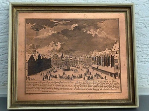 Kupferbild, Kupferstich von Frankfurt a. M. im Rahmen - Picture 1 of 3
