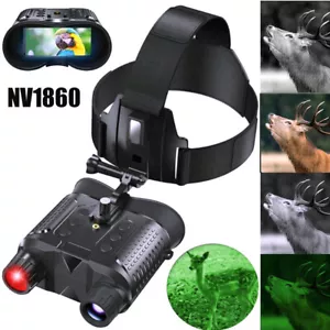 8X Zoom Night Vision Binoculars 1080p FHD Infrared Digital Head-Mounted Goggles - Picture 1 of 21