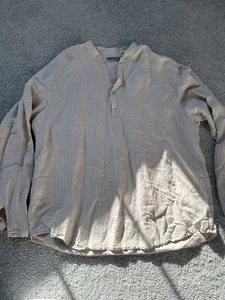 Cubavera Light Tan Long Sleeve Heritage Fit Shirt - XLarge - 55% Linen - Picture 1 of 4