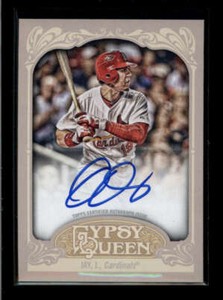 JON JAY 2012 TOPPS GYPSY QUEEN ON CARD AUTOGRAPH AUTO AJ9660