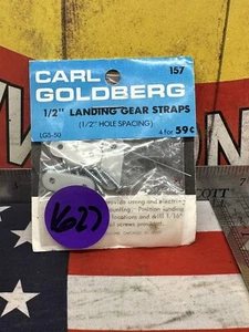 CARL GOLDBERG 157 1/2” LANDING GEAR STRAPS: 1/2 Hole Spacing NEW USA SHIPPED - Picture 1 of 4