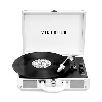 Victrola Journey+ Suitcase Record Player - White - Image 1 of 4