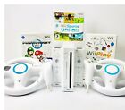 Nintendo Wii Console+ 2Controller&amp;Nunchucks+ Mario Kart + Wii Play SPORTS