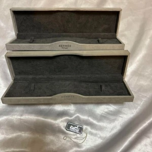 HERMES watch empty box case box 2 pieces set from Japan - Picture 1 of 3