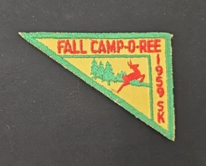 1959 Herbst Camp-o-Ree Pfadfinder Aufnäher SK - Bild 1 von 2