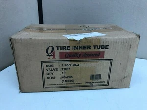 BOX of 10 2.80/2.50-4 Industrial Inner Tube 43-205 Valve TR87 - Picture 1 of 2