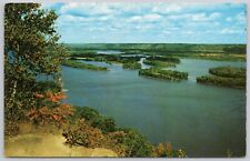 Pike's Peak State Park, Wisconsin Vintage Postcard, The Mississippi River