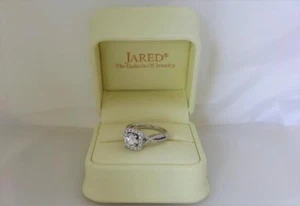 Diamond Engagement Ring 1.33 TCW Round Brilliant Center 14K White Gold SZ 5.5 - Picture 1 of 12