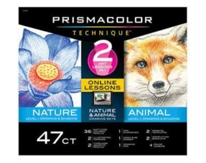 Prismacolor technique art supplies w/digital lessons level 1 bundle 47ct NEW - Picture 1 of 3