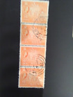 Aden Used Stamps 1952  Qe11 Camels 10 Cent Orange Line Of 4. C D S.