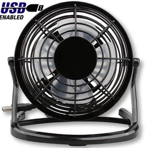 Mini USB Desk Fan Small Quiet Personal Cooler USB Powered Portable Table Fan - Picture 1 of 13