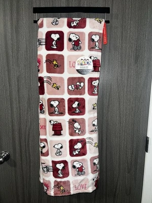 NUEVO CON ETIQUETAS Manta Peanuts VelvetLoft 60 x 70 en 60x70 Berkshire Snoopy San Valentín Foto 1 de 4