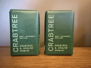 2x Crabtree & Evelyn BUFF & INVIGORATE Körperseife 7 Unzen Neu im Paket - Bild 1 von 3