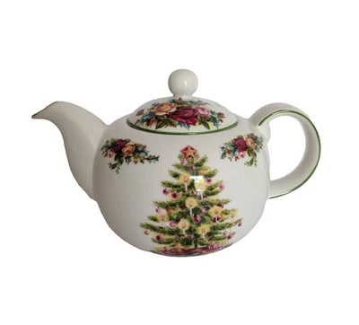 Tetera Royal Albert Old Country Roses Colección Clásica Navidad Rosa Foto 1 de 4