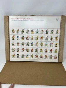 Birds and Flowers of the Fifty States 1982 Book With Mint Stamps Sheet! New! - Imagen 1 de 8